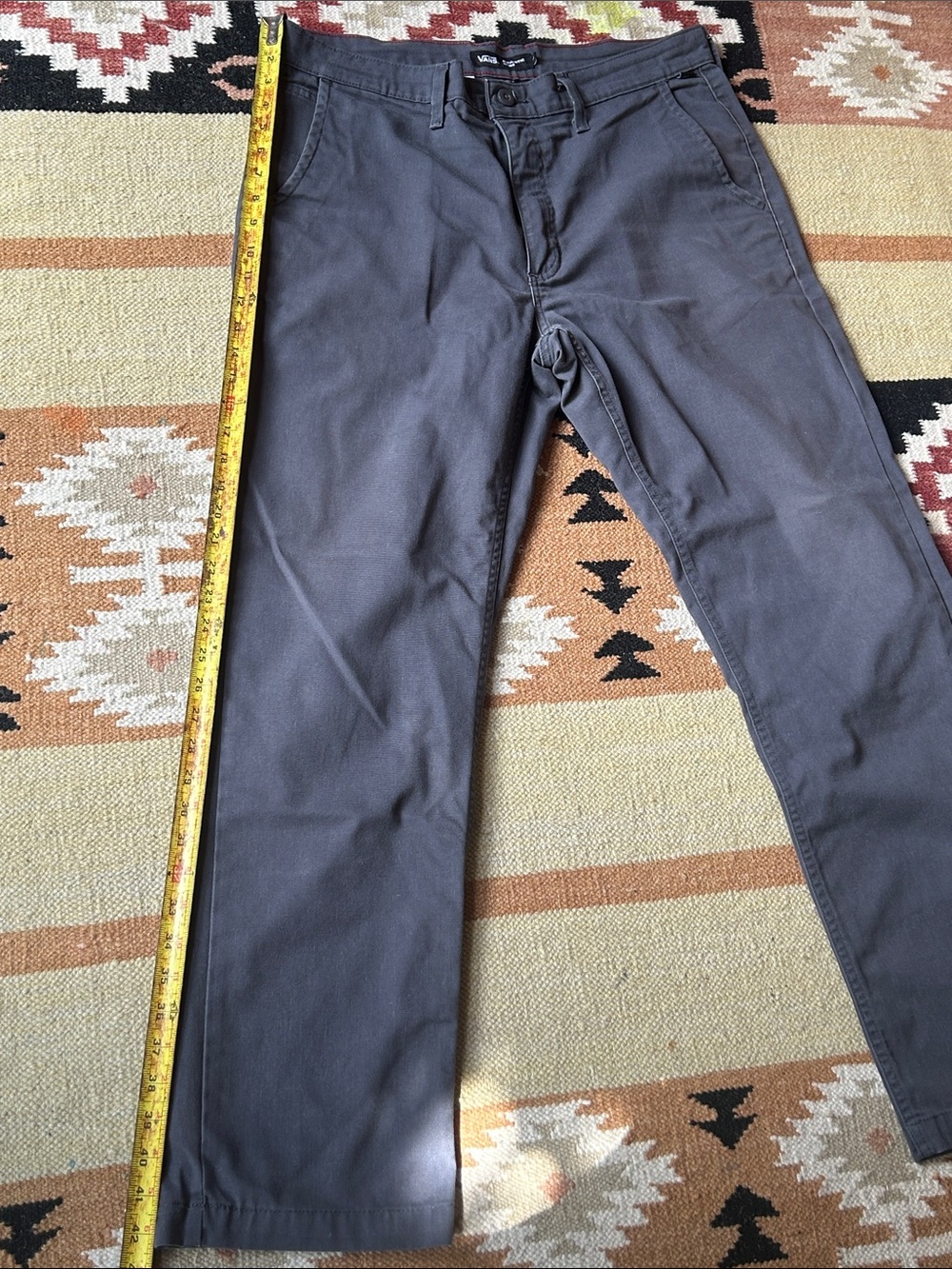 Vans Men's Charcoal Gray Chino Pants - Picture 3 of 8